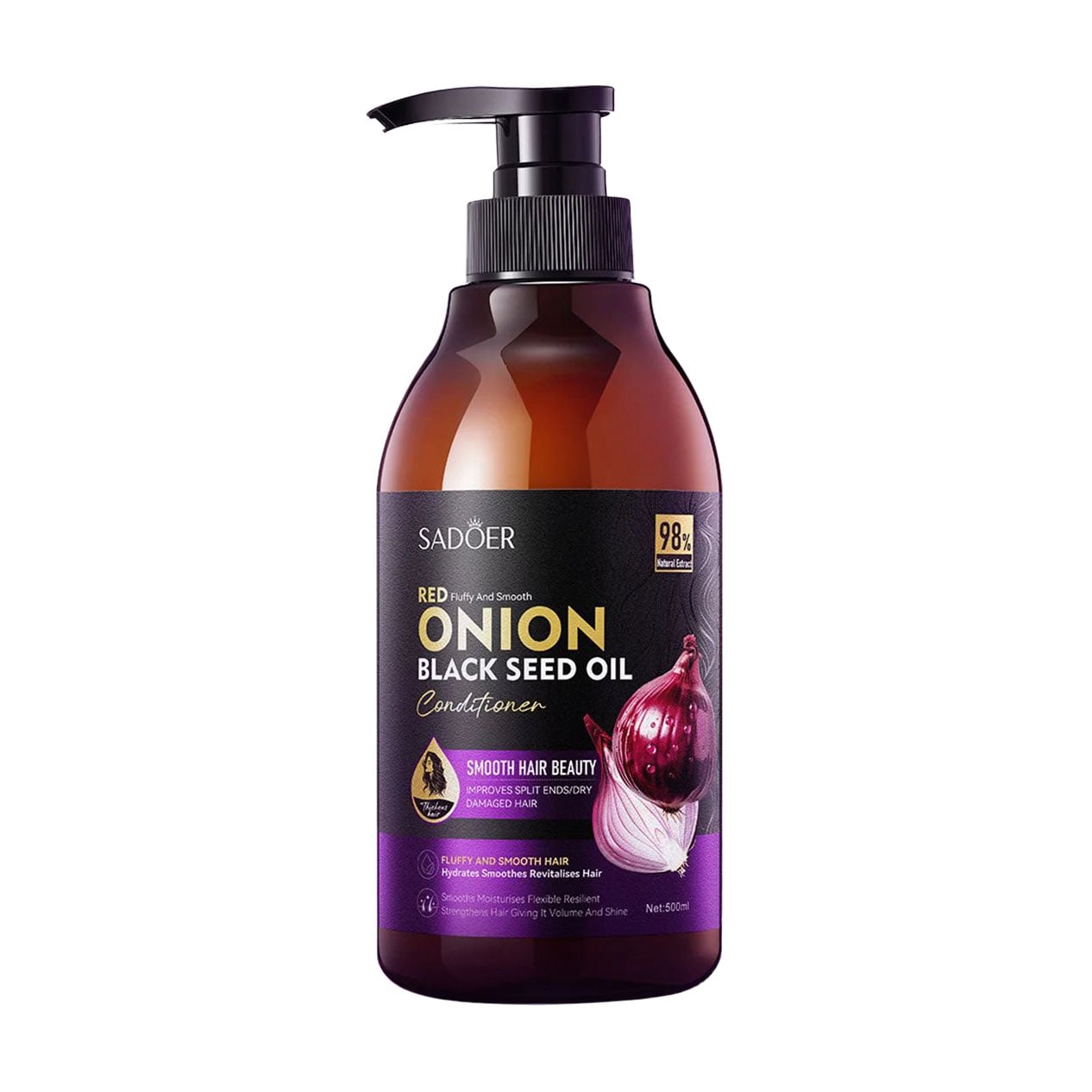 Кондиціонер для волосся Sadoer Red Onion Black Seed Oil Conditioner, 500 мл