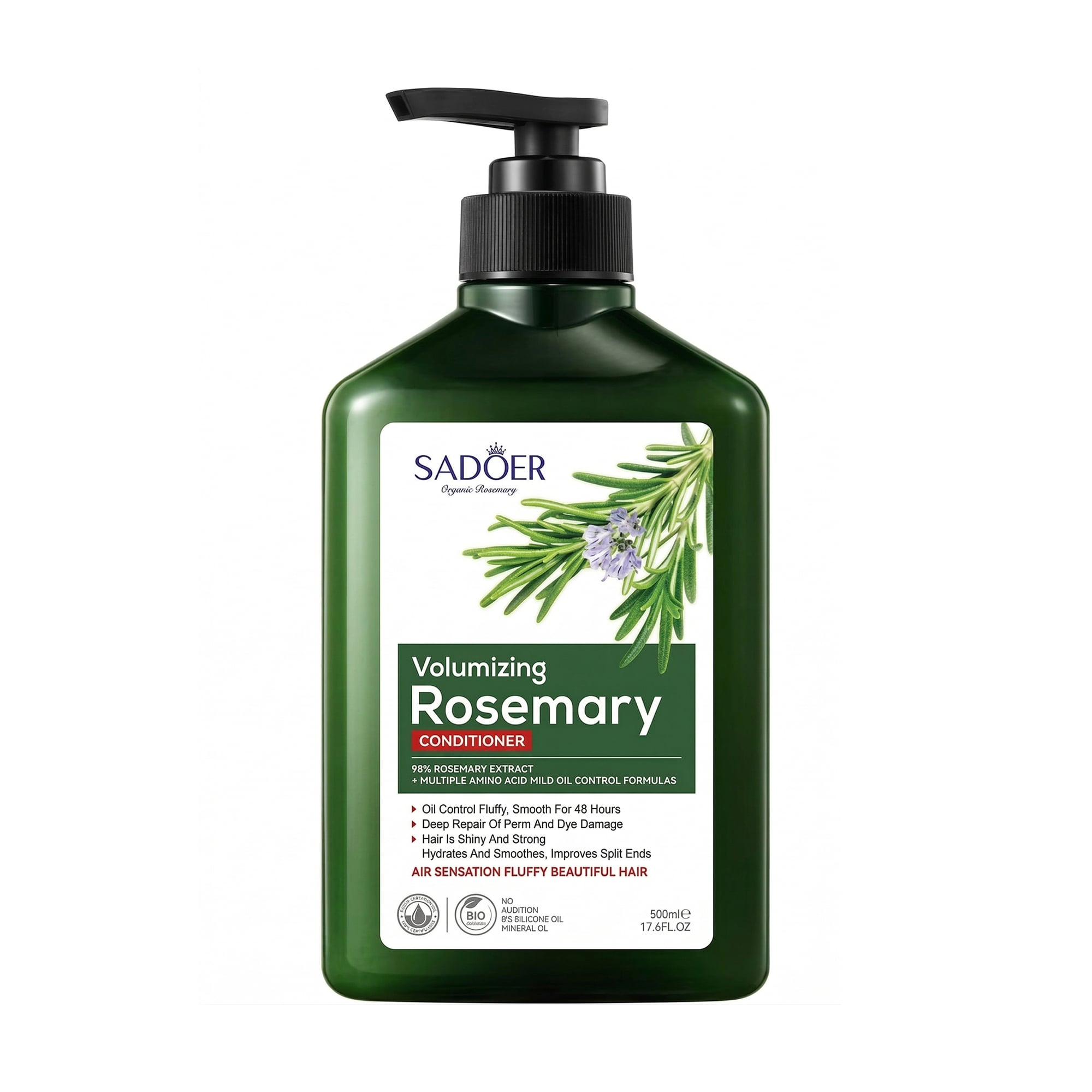 Кондиціонер для волосся Sadoer Volumizing Rosemary Conditioner, 500 мл